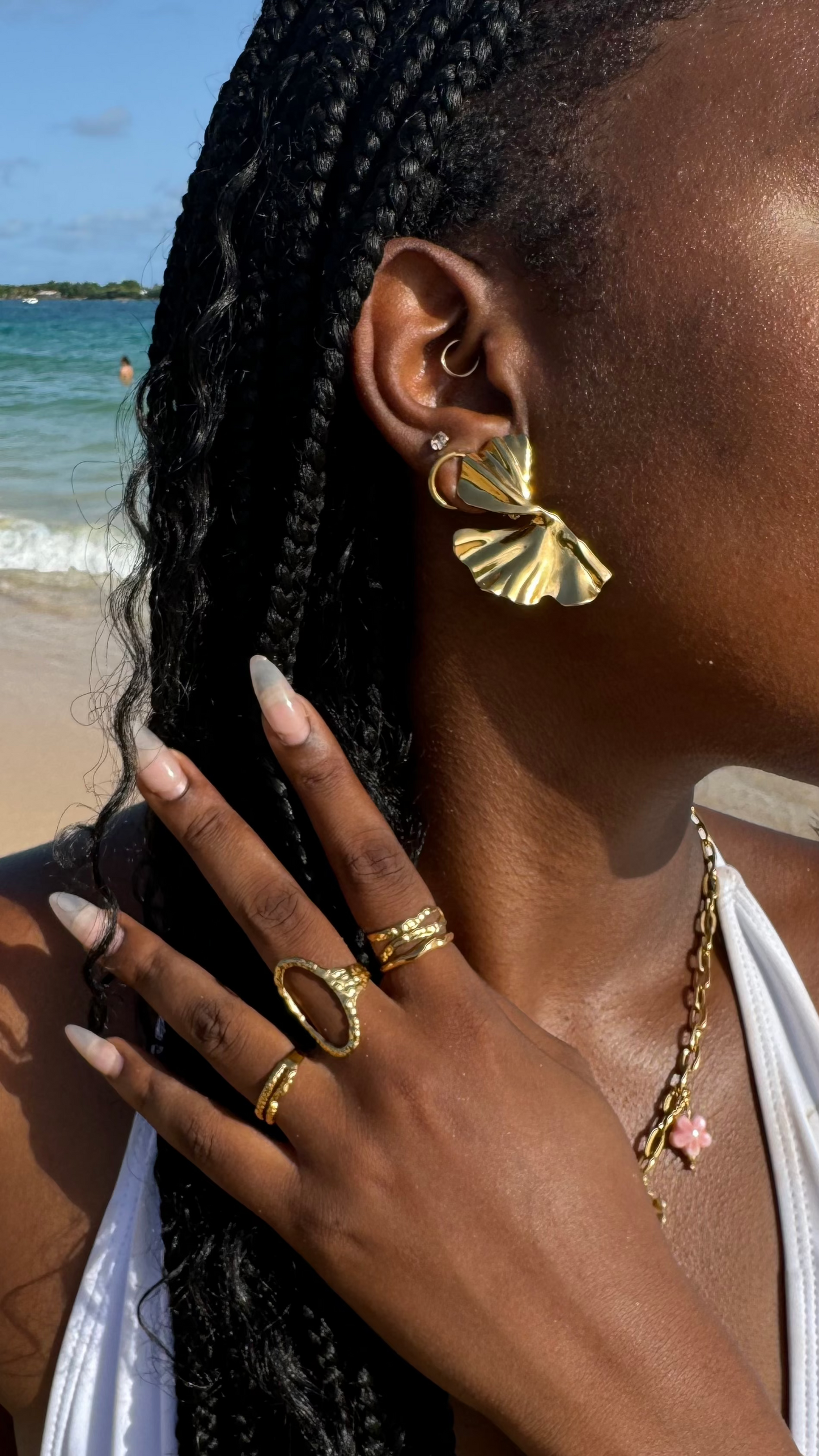 Boucles d'oreilles "Queen"