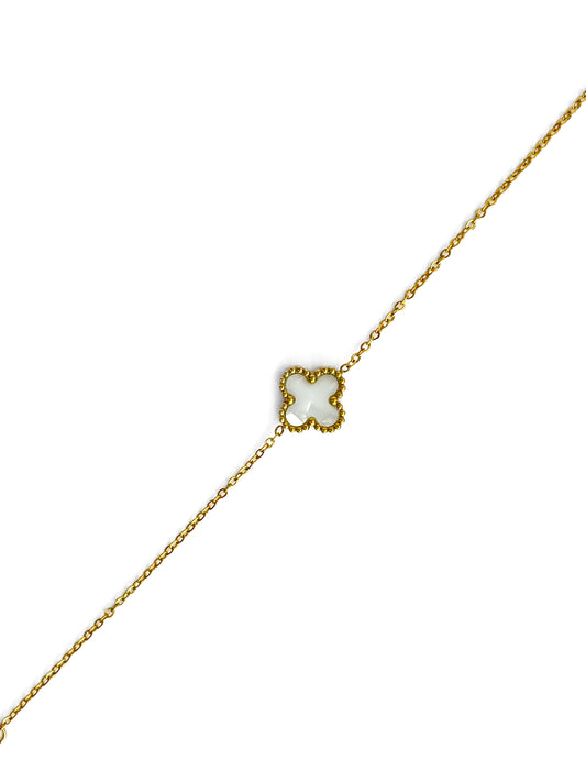 Bracelet "Clover Blanc"