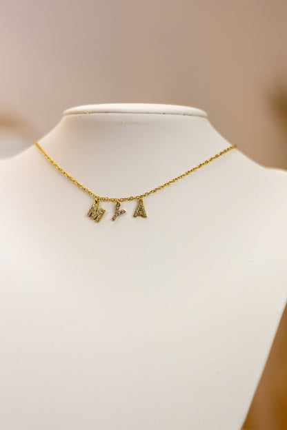 Collier personnalisé « Strass »